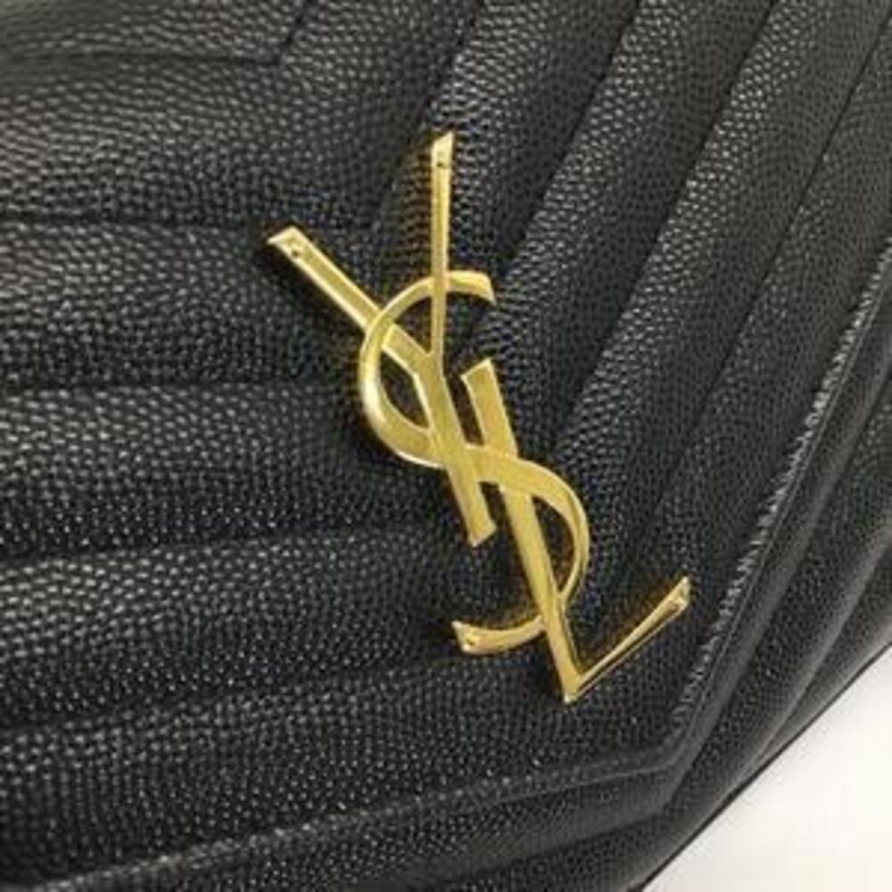 SAINT LAURENT Chain Shoulder Bag Black Leather - Picture 5 of 15